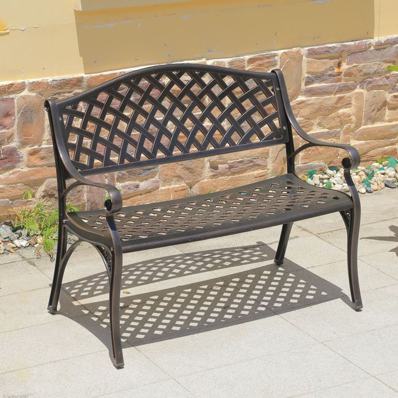 100 oblique park chair red bronze