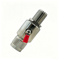 Parafoudre coaxial à tube à décharge gazeuse 90V, UHF, mâle vers femelle, à montage sur panneau, protection contre les surtensions