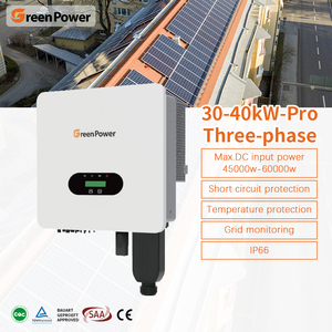 กรีนพาวเวอร์ Ip66 30kw 33kw 36kw 40kw ระบบโซลาร์เซลล์แบบเชื่อมต่อกับระบบไฟฟ้าสาธารณะ คลื่นไซน์บริสุทธิ์ พร้อมตัวควบคุม Mppt รุ่น Asp-30-40ktlc-pro กรีนพาวเวอร์ - Product Image 1