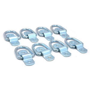Ganchos de remolque de acero con 2 orificios de uso general para barcos, camiones, furgonetas, barcos, 8 piezas, color plateado - Product Image 5