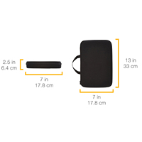 Étui à fermeture éclair de haute qualité en EVA imperméable, antichoc et anti-poussière avec logo personnalisé pour caméra GoPro et accessoires de voyage et d'école