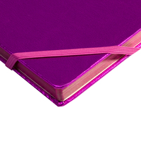 Et couverture en cuir PU rose Carnet personnalisé impression couverture rigide A5 blanc Promotion rechargeable en cuir Journal 100 feuilles en cuir, pu