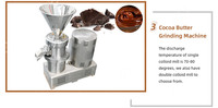 Commercial automatique cacao liqueur poudre beurre mélange rectifieuse machine de traitement de fèves de cacao
