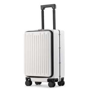 Front Opening Neoprene Durable 20inch TSA Password Lock Suitcase <strong>Trolley</strong> Men Women High-end Fashion Large Capacity Suitcase - Product Image 5