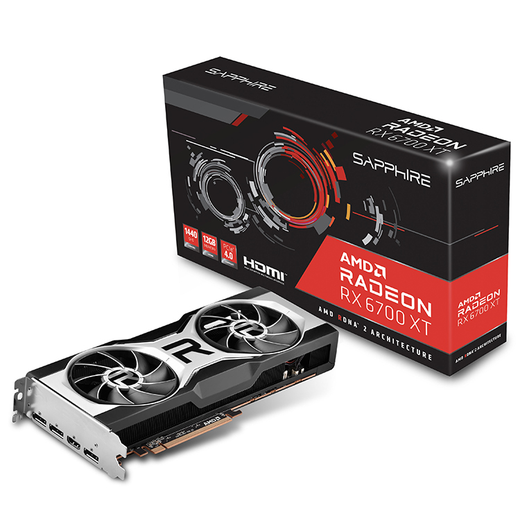 Used AMD Radeon RX 6700 XT 12GB Gaming Graphics Card, PCIe 4.0