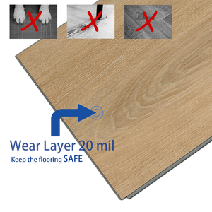 Pavimento SPC a Incastro da 8mm, Piastrelle per Interni Commerciali, Pavimento a Doghe Effetto <span class=keywords><strong>Legno</strong></span> per Scale o <span class=keywords><strong>Cucina</strong></span> - Product Image 4