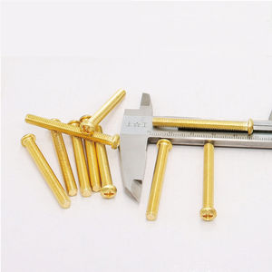 Tornillo de cabeza plana cruzada de latón de alta precisión personalizado Doble accionamiento Phillips Cruz empotrada DIN7985 estándar para automoción marina - Product Image 4