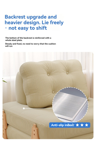 Sofá Cama Moderno Plegable que Ahorra Espacio, Sofá Cama Convertible de 1 Plaza para Oficina y Sala de Estar - Product Image 6