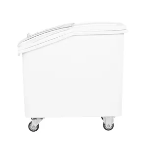 20.5 gallon/325 cup trắng di động thành phần lưu trữ bin với trượt nắp & Scoop