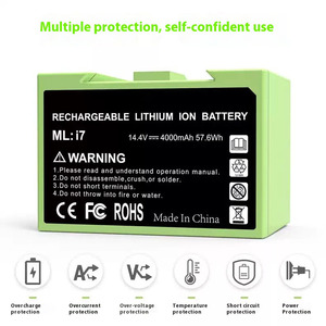 <span class=keywords><strong>Batterie</strong></span> de nettoyage neuve 14,4 V 3500 mAh ABL-D1 pour <span class=keywords><strong>iRobot</strong></span> Roomba série I <span class=keywords><strong>I7</strong></span> <span class=keywords><strong>I7</strong></span>+ I8 E5 7150 7550 E5150 E5152 4624864 ABL-D1 - Product Image 4