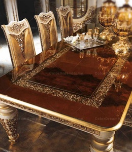 Vitrines en bois de style rococo, meubles anciens, armoires en bois pour salon - Product Image 4