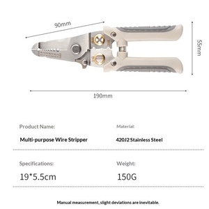 Wire <b>stripping</b> pliers Multifunctional wire crimping pliers wire and cable peeling <b>stripping</b> pliers labor-saving cutting wire - Product Image 5
