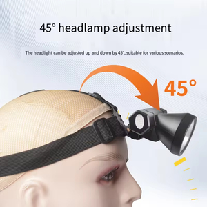 Lampe frontale à lumière blanche puissante et longue portée, lampe super lumineuse à porter sur la tête, lampe de pêche nocturne, spéciale pour l'extérieur, lampe de mineur - Product Image 5