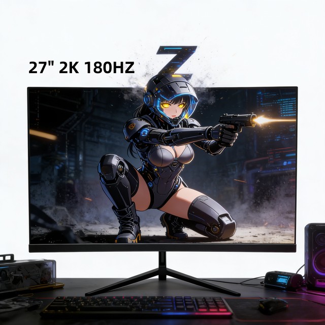 Factory Direct 27 Inch Gaming Monitor 2K 180Hz 1ms 2560x1440 IPS Curved Display for Fast Paced Gaming