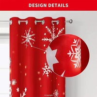 Rideaux imprimés de Noël en polyester 100 %, dernières nouveautés en gros
