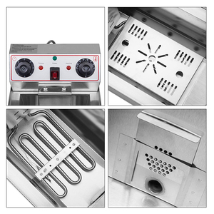 <span class=keywords><strong>Friteuse</strong></span> électrique professionnelle en acier inoxydable 3300W+3300W - Product Image 5