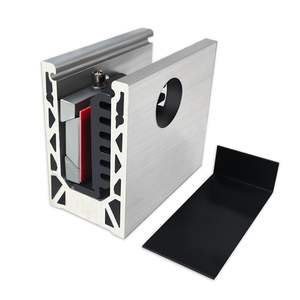 <span class=keywords><strong>Rampe</strong></span> d'escalier en aluminium moderne Xingqiu avec canal en U en <span class=keywords><strong>verre</strong></span>, résistante à la rouille et à l'eau, garantie <span class=keywords><strong>de</strong></span> 3 ans pour cadre carré sans cadre - Product Image 2