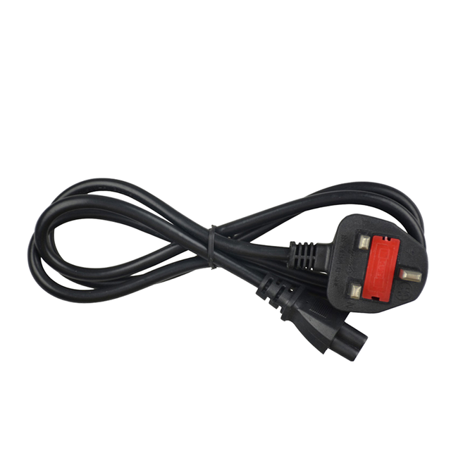 UK to IEC C5 Power Cord / British 3 Pin to C5 Cable / Cloverleaf AC Mains Lead / Computer Monitor Power Cable
