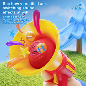 Mini mégaphone éducatif personnalisé pour enfants, utilisation <span class=keywords><strong>en</strong></span> extérieur, batterie remplaçable <span class=keywords><strong>en</strong></span> plastique, <span class=keywords><strong>musique</strong></span> pré-enregistrée - Product Image 3