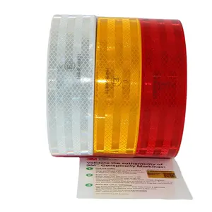 5.3cm * 50m diamante 983 alta cospicua bordo acrilico sigillato foglio di sicurezza in vinile pezzo 104R nastro riflettente per camion