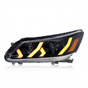 Faro Delantero LED Modificado Rambo para Automóvil, Conjunto de Faros con Luz Diurna y Lente de Flujo para Accord de Novena Generación 13-15 - Product Image 2