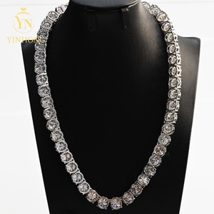 Chaîne de tennis au <span class=keywords><strong>prix</strong></span> de gros en argent sterling 925 6.5mm Vvs Moissanite Collier en diamant Chaîne de tennis en moissanite - Product Image 6