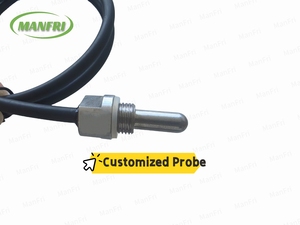 Oem ODM <span class=keywords><strong>DS18B20</strong></span> cảm biến nhiệt độ không thấm nước IP67 IP68 1-wire cho một hồ cá không kim loại trường hợp <span class=keywords><strong>2</strong></span> mét cáp Dupont âm thanh cắm - Product Image 5