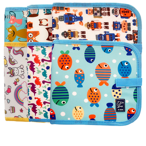 Pizarra Portátil de Doble Cara de Cuero PU para Niños, Lavable, Reutilizable, para Dibujar y Colorear, 4.5 Pulgadas - Product Image 1