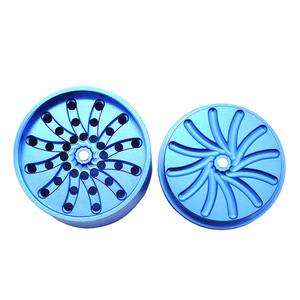 63mm 4-Layer Vortex Dry <b>Herb</b> <b>Grinder</b> Aluminum with Pollen Scraper - Product Image 6
