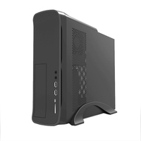 Mini tour bureau SFF châssis poignée haut ATX ITX MATX formes matière plastique ventilateur Audio SFX alimentation installé boîtier d'ordinateur