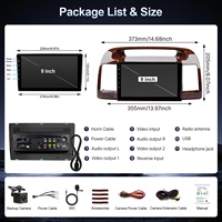 Système Linux pour voiture, lecteur multimédia MP5 9 pouces pour voiture, CarPlay sans fil, Android Auto, écran tactile IPS, radio pour Toyota Camry 2002-2006