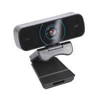 Webcam USB 2.0 Sensor CMOS 720p Plug and Play dengan Mikrofon Ganda Terintegrasi, Deteksi Wajah & Nightshot untuk Laptop/PC/Android