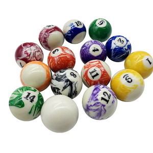 Haute qualité 16 pièces/ensemble 57.2mm résine <span class=keywords><strong>marbre</strong></span> apparence <span class=keywords><strong>piscine</strong></span> et boules de billard ensemble de billard complet accessoires de Table de billard - Product Image 3