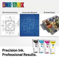 INK-TANK 728 F9J68A 300ml F9J67A Cartucho de Tinta Compatible Premium para HP728 para Impresora HP Designjet T730 T830
