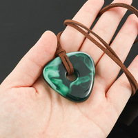 Colgante de Piedra de la Visión con Cadena de Cuerda Hecha a Mano, Joyería de Libélula Laika para Disfraz de Cosplay, Collar y Llavero de Coraline