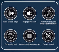 Enceintes colonne professionnelles portables étanches avec unité de subwoofer intégrée