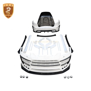 Pour Porsche Cayenne 958 Kit de carrosserie Style <span class=keywords><strong>Lum</strong></span> pare-chocs avant lèvre roue sourcils jupes latérales lumière LED aileron de pare-chocs arrière personnalisé - Product Image 1