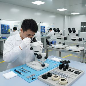 <span class=keywords><strong>Microscope</strong></span> Stéréo EOC 7x-50x avec Distances Interaxiales de 100mm pour Modules Optiques Semi-conducteurs OSAT BGA, <span class=keywords><strong>Photonique</strong></span> au Silicium – Vente en Gros Malaisie - Product Image 1