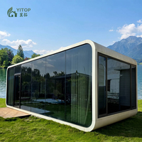 YITOP Casa Cápsula Prefabricada de Acero Galvanizado, Fabricante de Cabañas Tipo Apple, Casa Cápsula Espacial, Viviendas Prefabricadas, Casa Pod