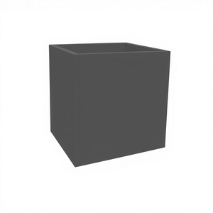 Pots de fleurs rectangulaires en fibre de verre artificielle grise de haute qualité, écologiques, durables, pour l'intérieur, l'extérieur, le balcon, la maison, le jardin - Product Image 4