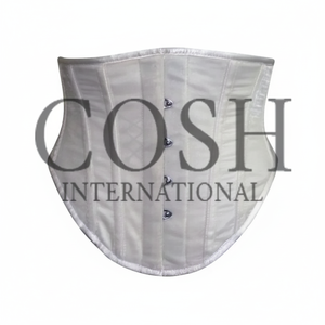OEM Wholesale White Velvet <b>Underbust</b> Steelboned Waist Training <b>Corset</b> Casual Wear Waspie <b>Corset</b> Supplier From Pakistan - Product Image 1