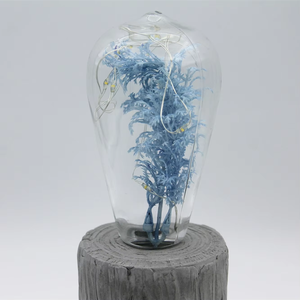 Nouveaux produits pour l'automne led lampe de chevet en béton avec herbe artificielle bleu ciel pur - Product Image 3