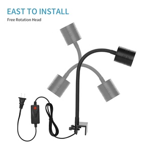 Luz de Aquário JSD com Clipe Flexível, Branco Quente e Frio, 3W 5W, Luz Tyndall para Aquascaping com Troncos, Plugue EUA UE - Product Image 6
