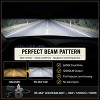 PROMOTION EXCEPTIONNELLE : Ampoules de phares LED R5 80W 120000M à puce CSP H1-H7/H4/H3/HB3/HB4, feux de voiture 9005 9006 Auto