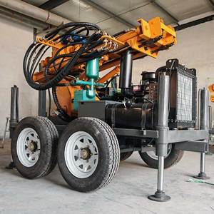 Wiel-type <span class=keywords><strong>mini</strong></span>-boorinstallatie voor waterputten, dieselhydraulisch, hoge efficiëntie, hoge precisie, 230m - Product Image 5
