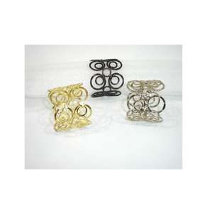 Rond de serviette en aluminium de créateur rond en métal Rond de serviette décoratif de qualité supérieure Ringy de serviette en aluminium en métal - Product Image 1