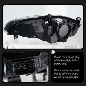 Ensemble de phares pour BMW X5 <span class=keywords><strong>E70</strong></span> (2007-2013) - Phares modifiés bicolores avec yeux de laser dorés - Product Image 4