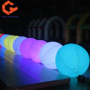 Đầy Màu sắc <span class=keywords><strong>Inflatable</strong></span> cảm ứng Bóng bãi biển PVC <span class=keywords><strong>Inflatable</strong></span> <span class=keywords><strong>LED</strong></span> chiếu sáng bóng điều khiển từ xa ném bóng cho buổi hòa nhạc bên - Product Image 1