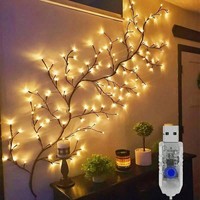 Guirlande lumineuse LED transfrontalière 96 lumières style branche IP55 avec télécommande pour décoration murale d'ambiance ciel étoilé