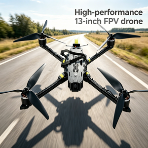 โดรน FPV ขนาด 13 นิ้ว ยกน้ำหนักได้ 8 กก. ใช้ชิป F405 V3 พร้อมมอเตอร์ไร้แปรงถ่าน 90A ESC 4214 ระบบ ELRS 915MHz สำหรับการส่งของระยะไกล - Product Image 1